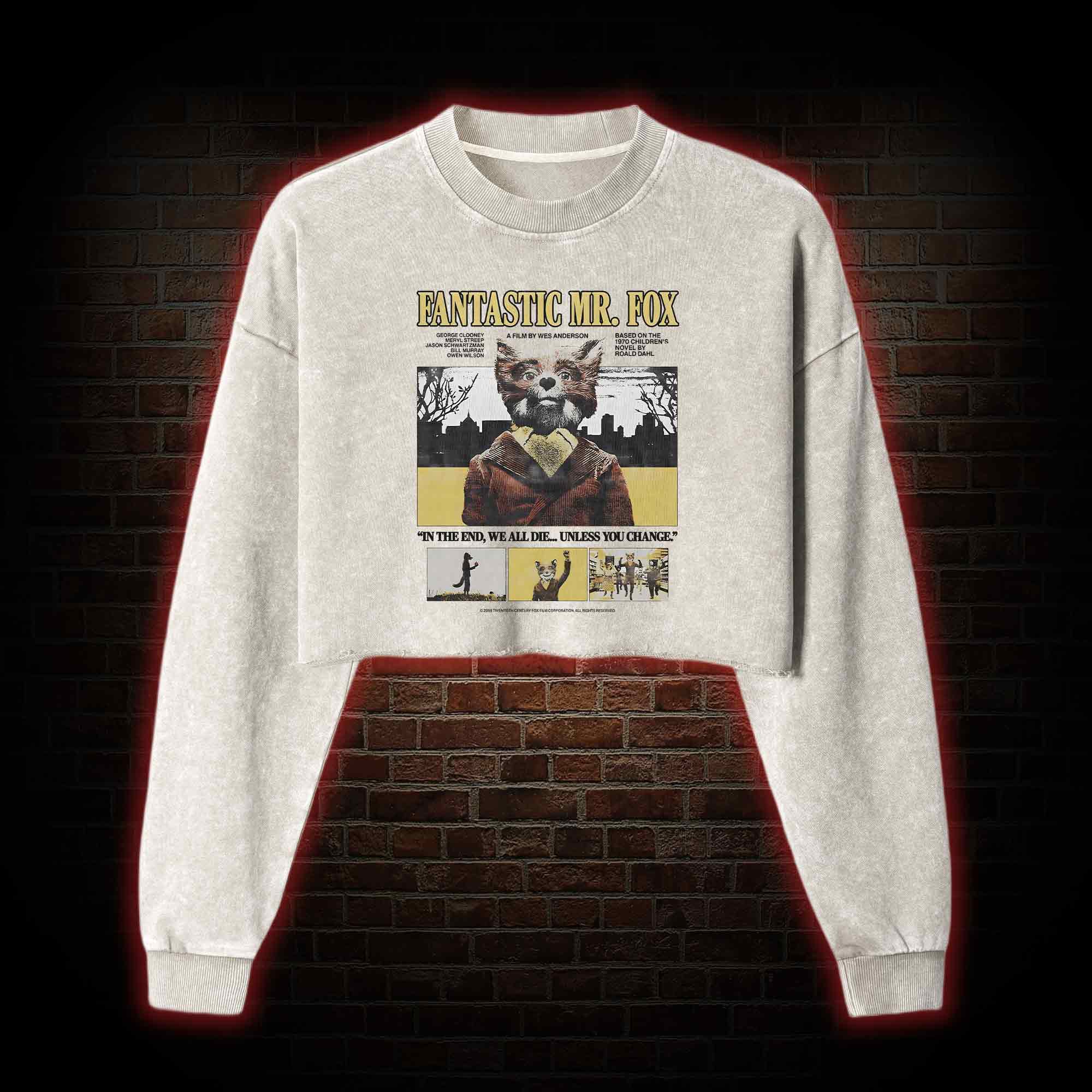 I'm a Wild Animal Washed Cropped Sweatshirts