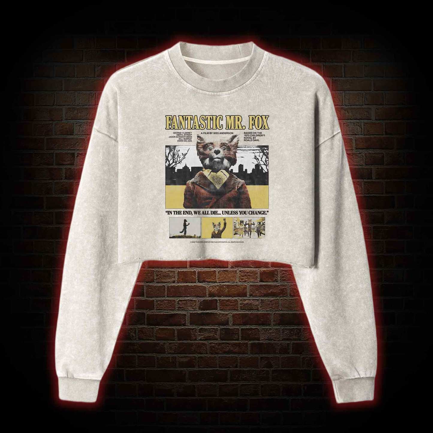 I'm a Wild Animal Washed Cropped Sweatshirts