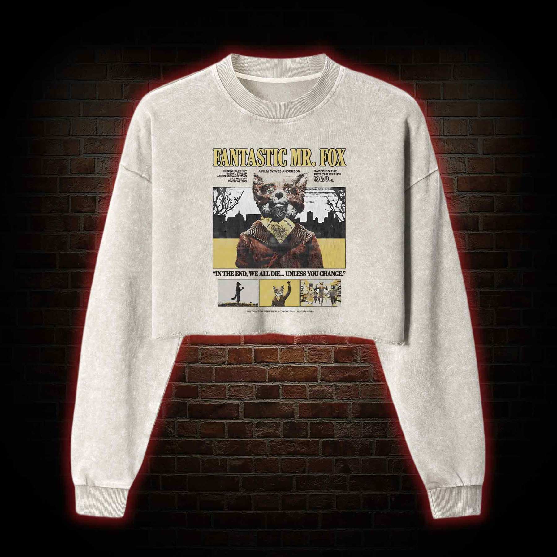 I'm a Wild Animal Washed Cropped Sweatshirts
