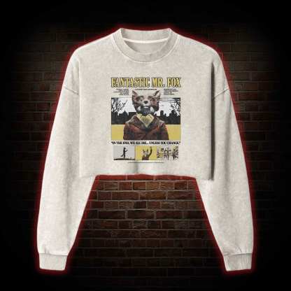 I'm a Wild Animal Washed Cropped Sweatshirts