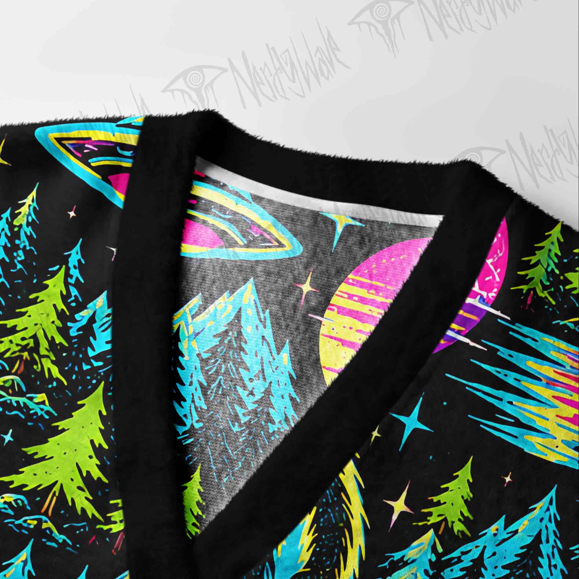 Neon Cryptid Lakes Cardigan Sweater