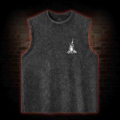 The Final One Back Print Washed Tank Top