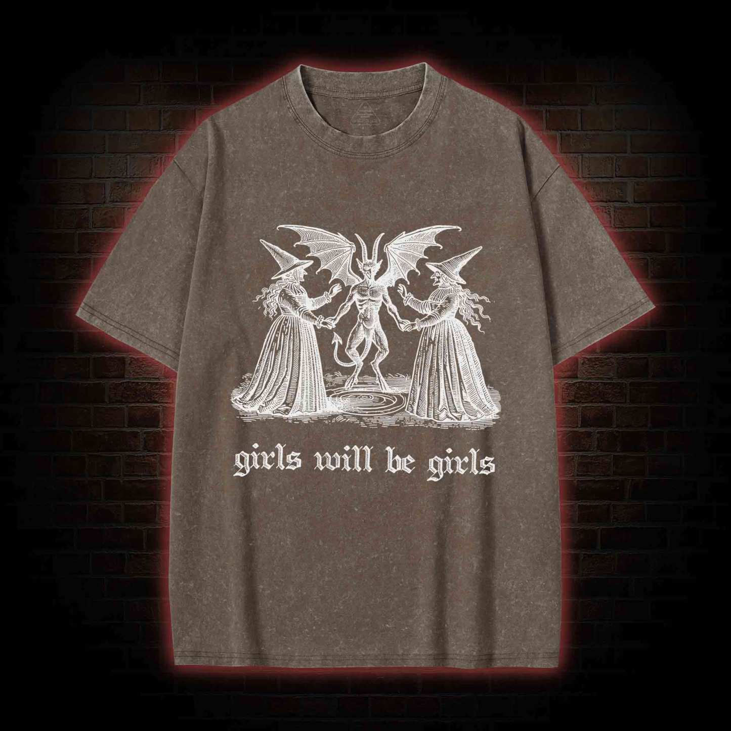 Girls Will Be Girls Washed T-shirt
