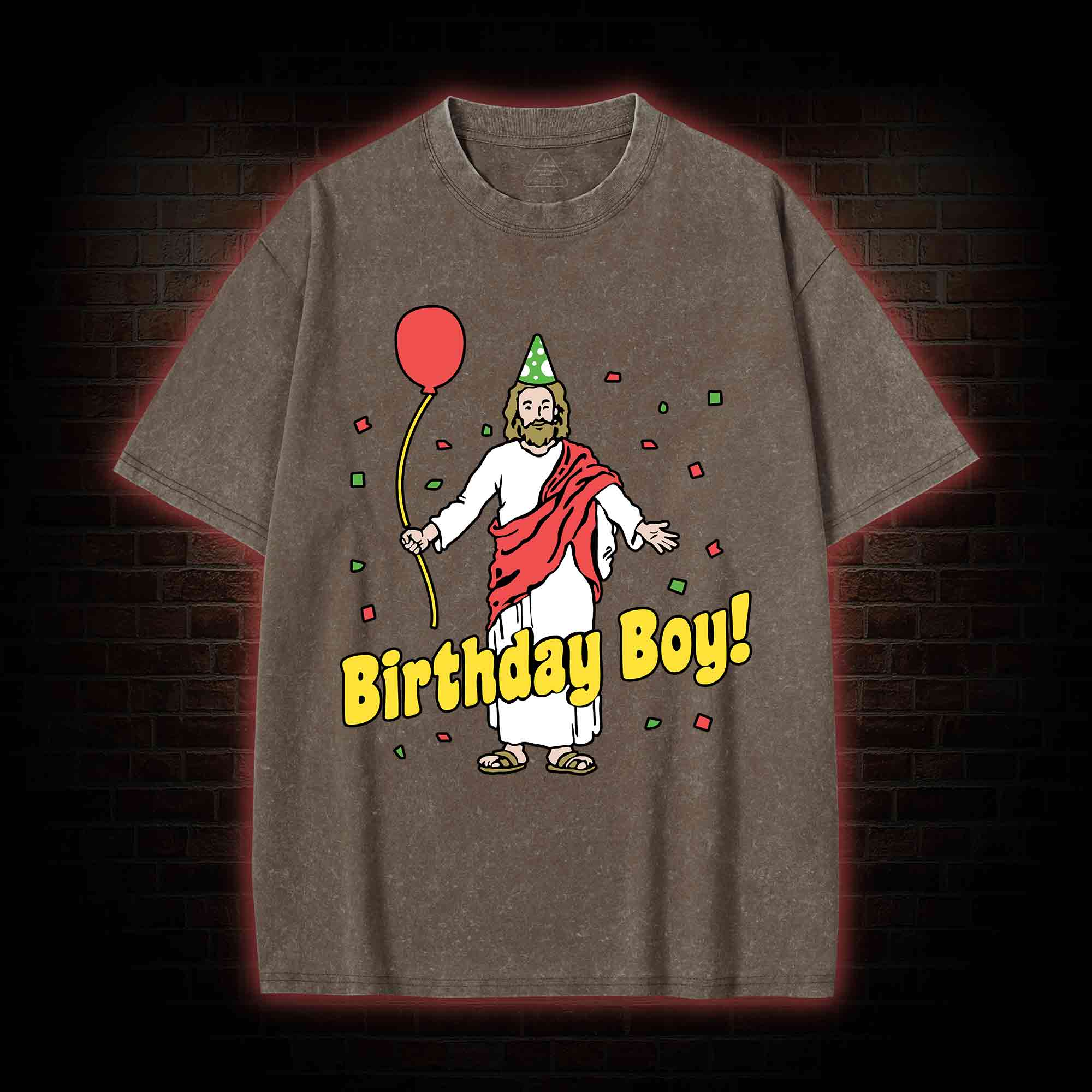 Birthday Boy Washed T-shirt