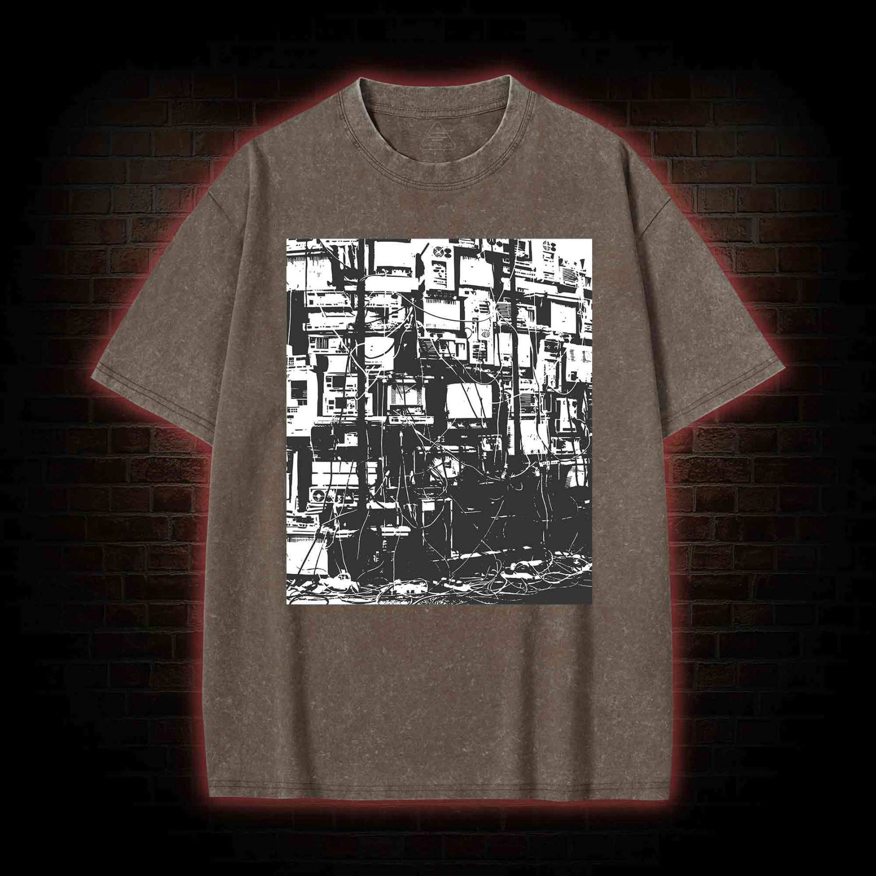 Technology Anxiety Washed T-shirt