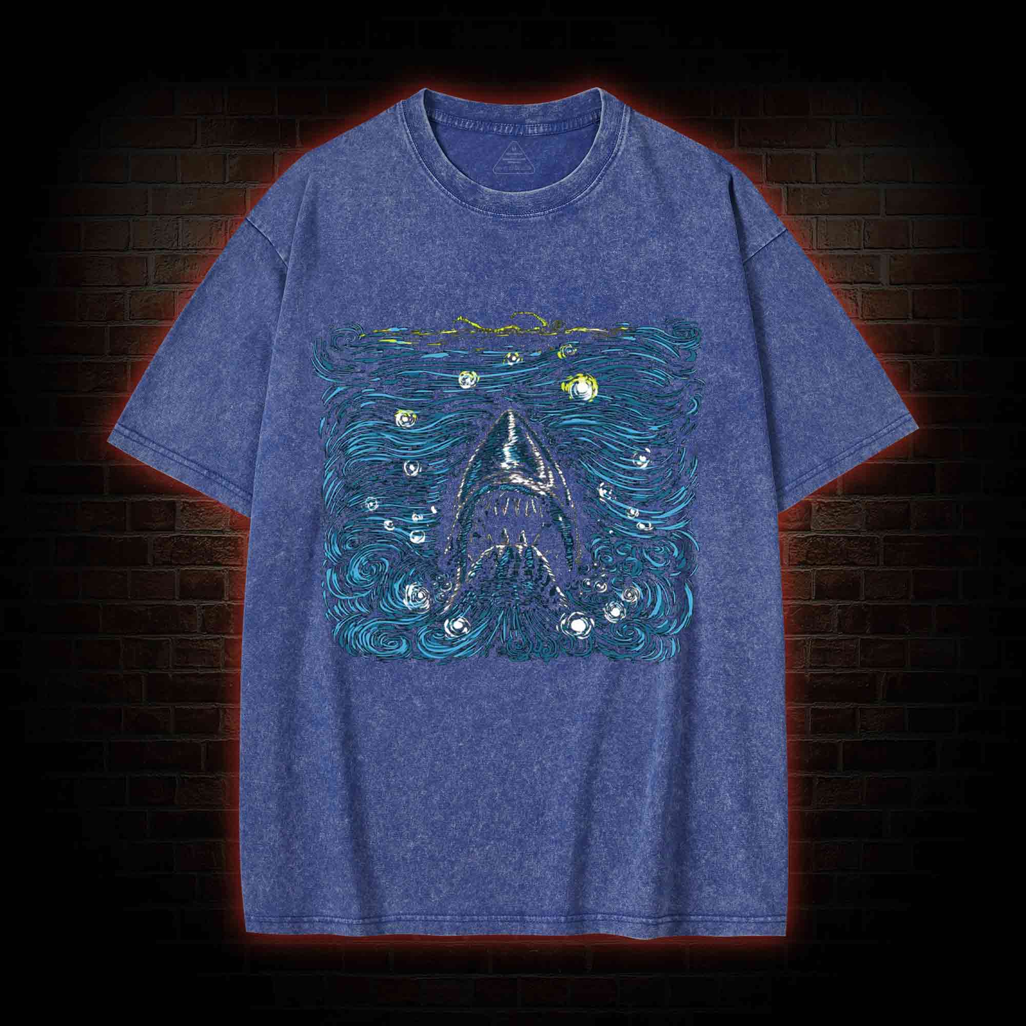 Starry Shark Washed T-shirt