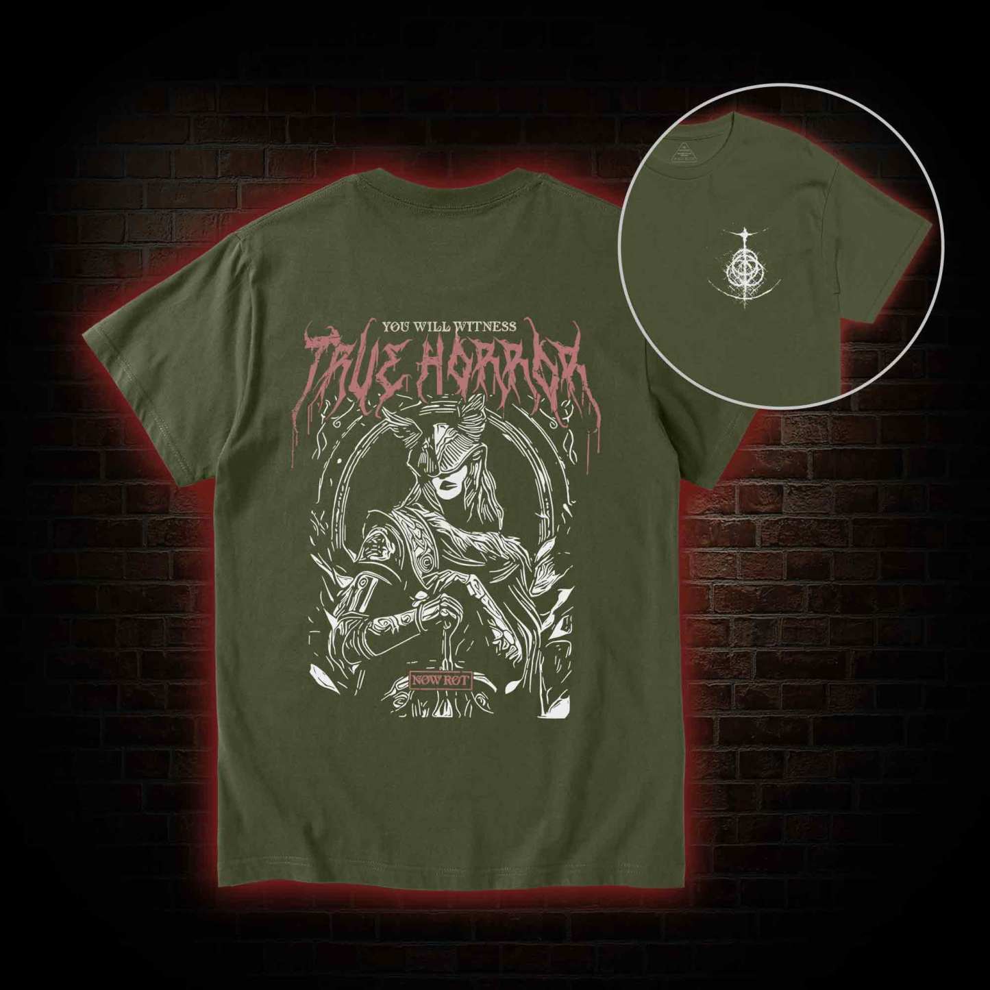 True Horror Back Print T-Shirt