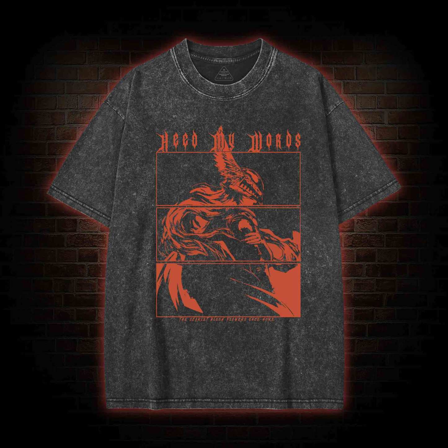 Heed my words Retro Washed T-shirt