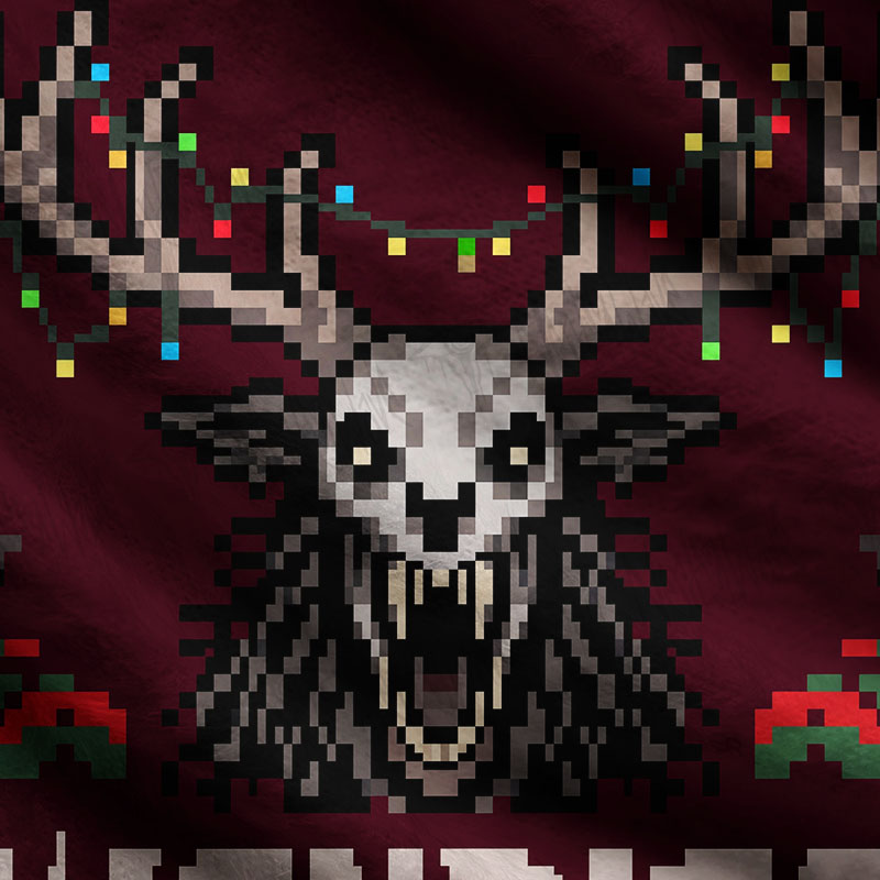 Crimson Wendigo Xmas Ugly Sweatshirts