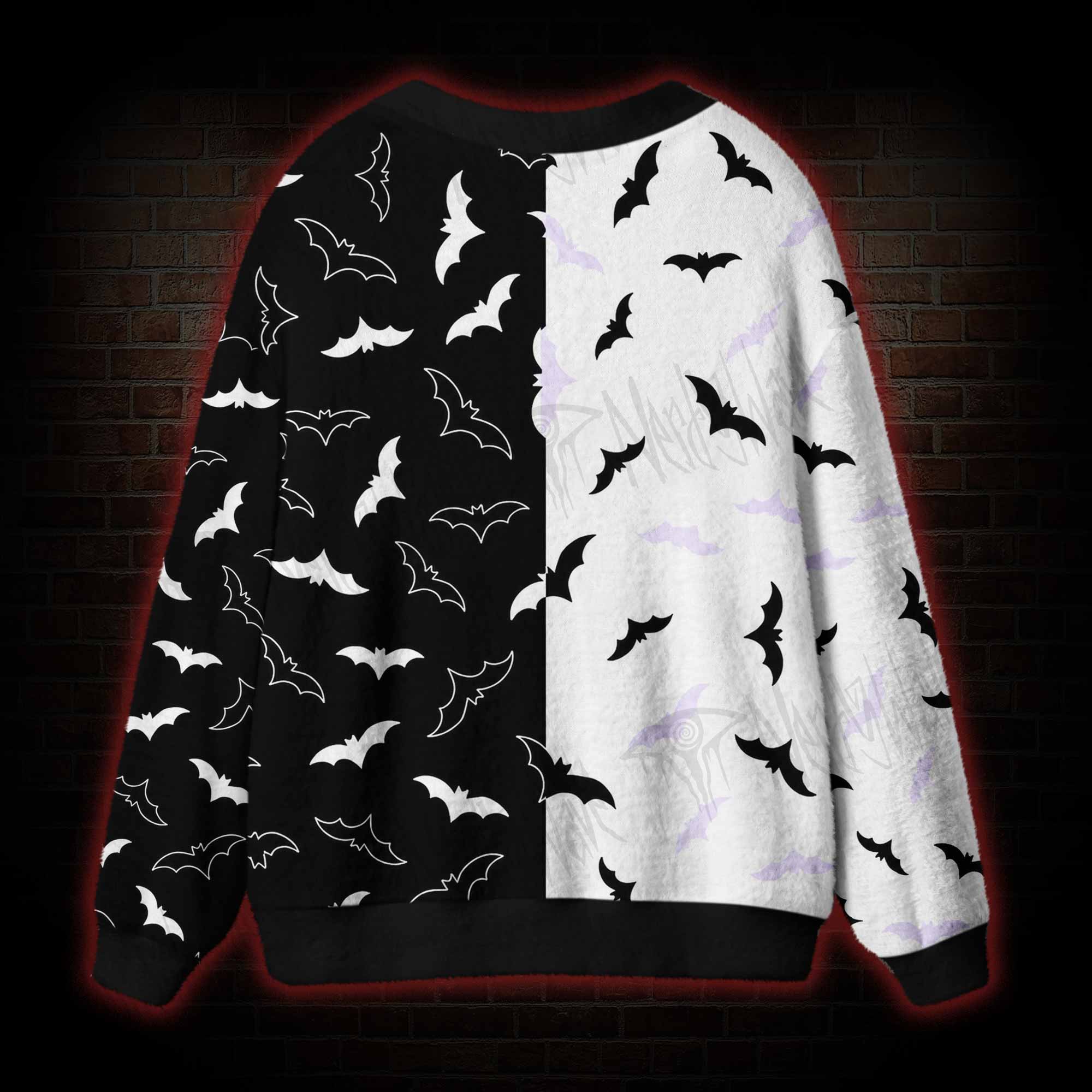 Midnight Bats Cardigan Sweater