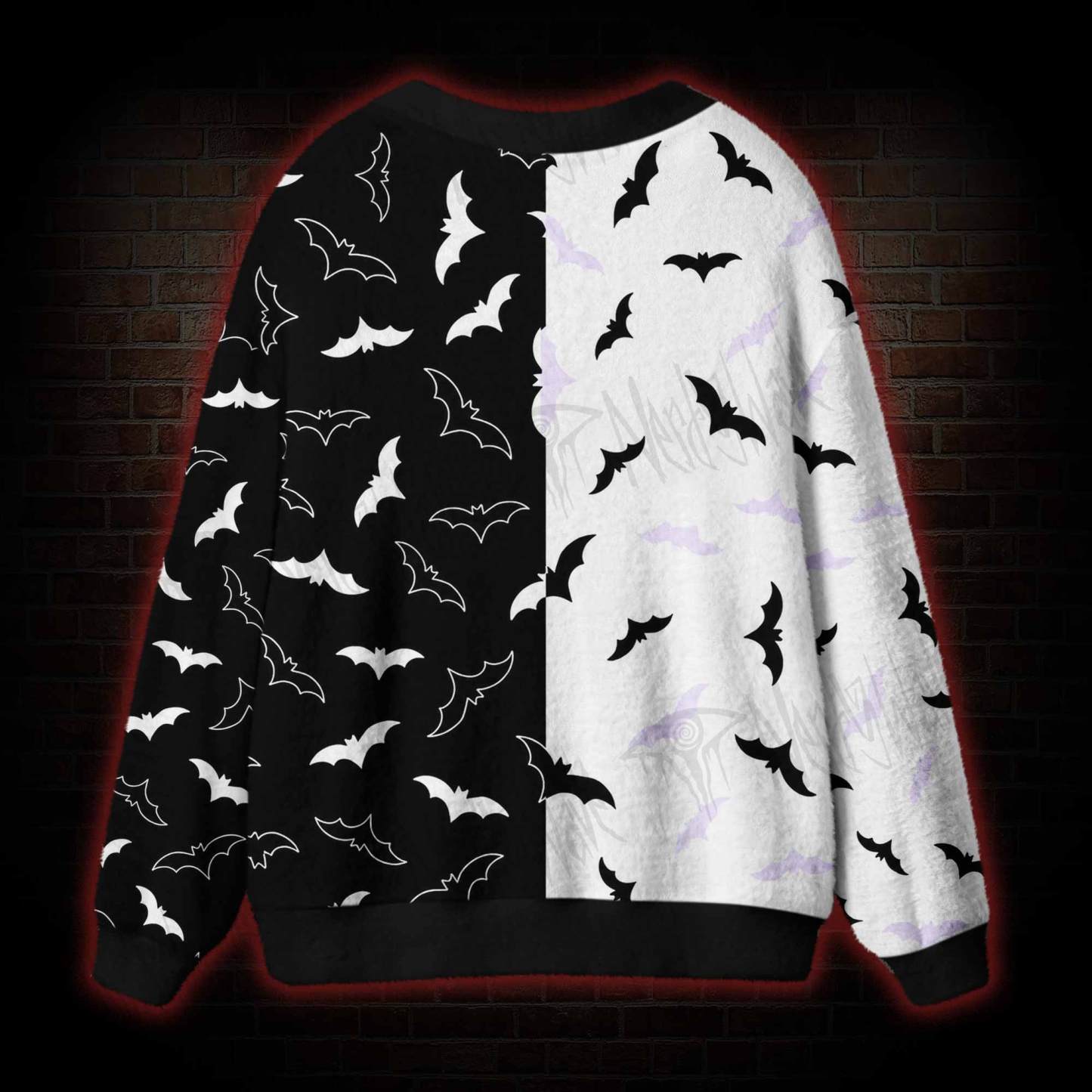 Midnight Bats Cardigan Sweater