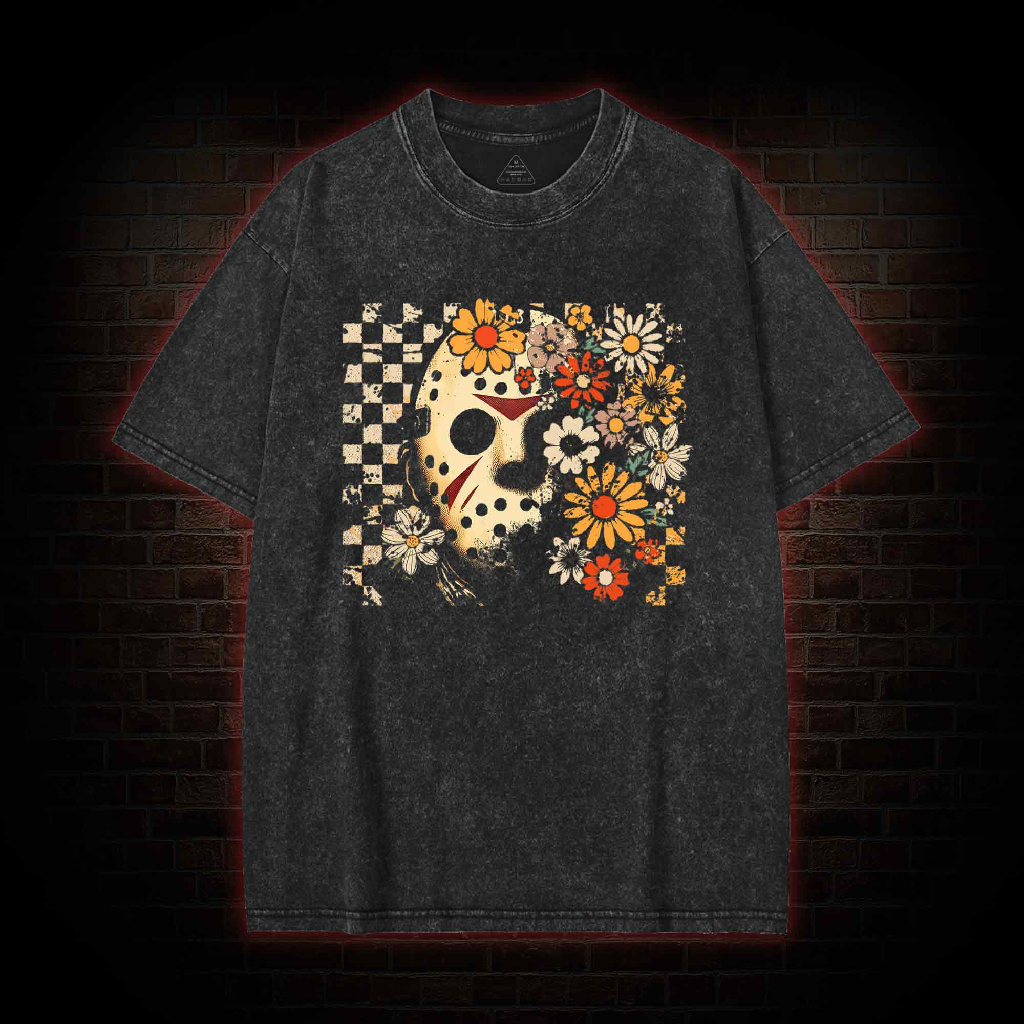 Retro Jason Voorhees Killer Washed T-shirt