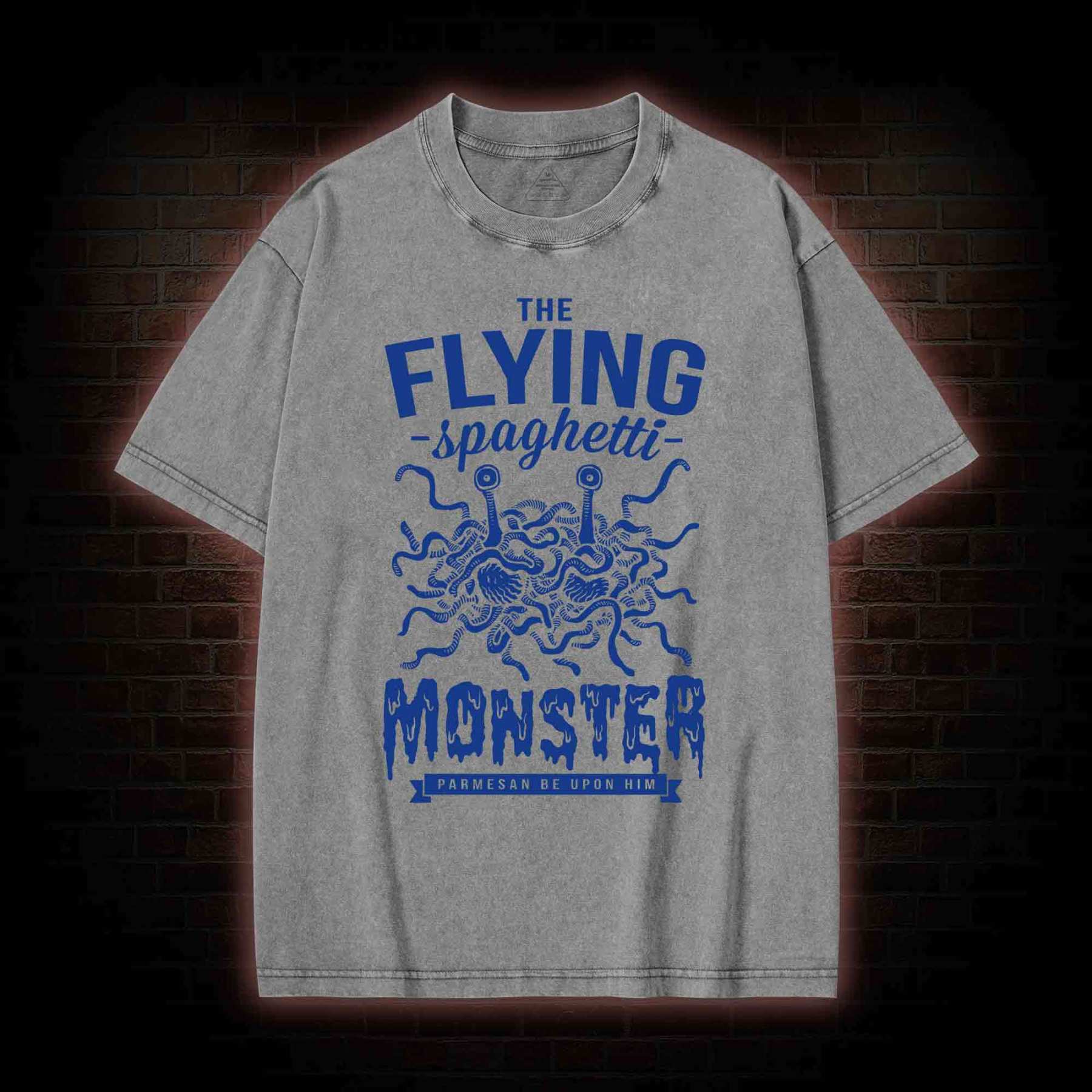 Spaghetti Monster Washed T-shirt