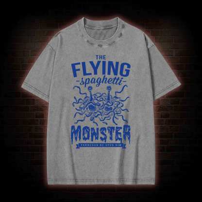 Spaghetti Monster Washed T-shirt