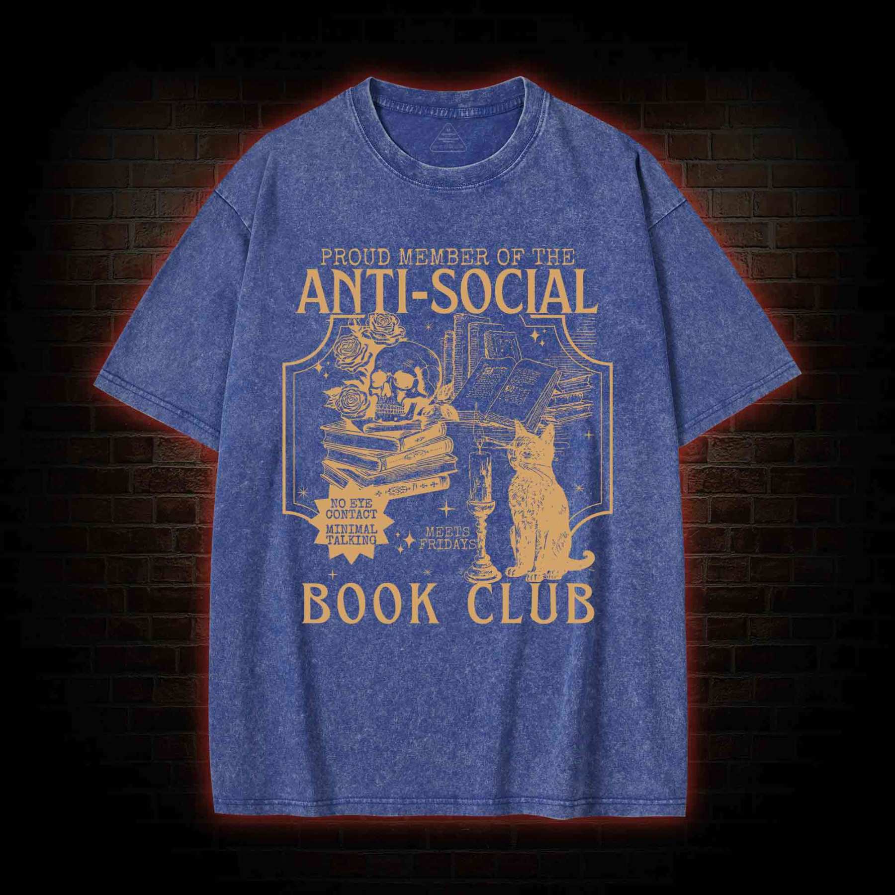 Anti-Social Book Club Washed T-shirt