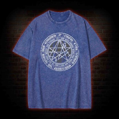 Cthulhu Gateway Sigil Washed T-shirt
