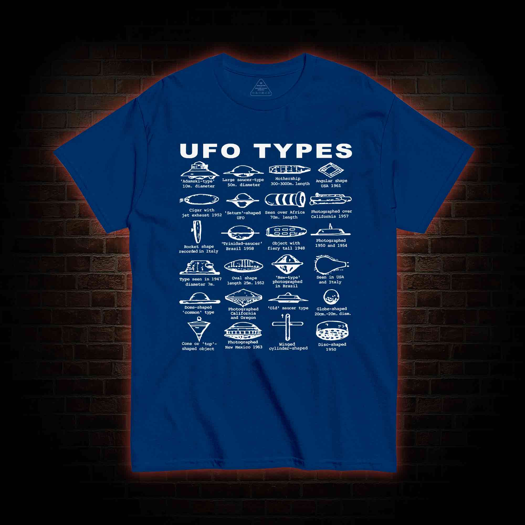 UFO Types T-shirt