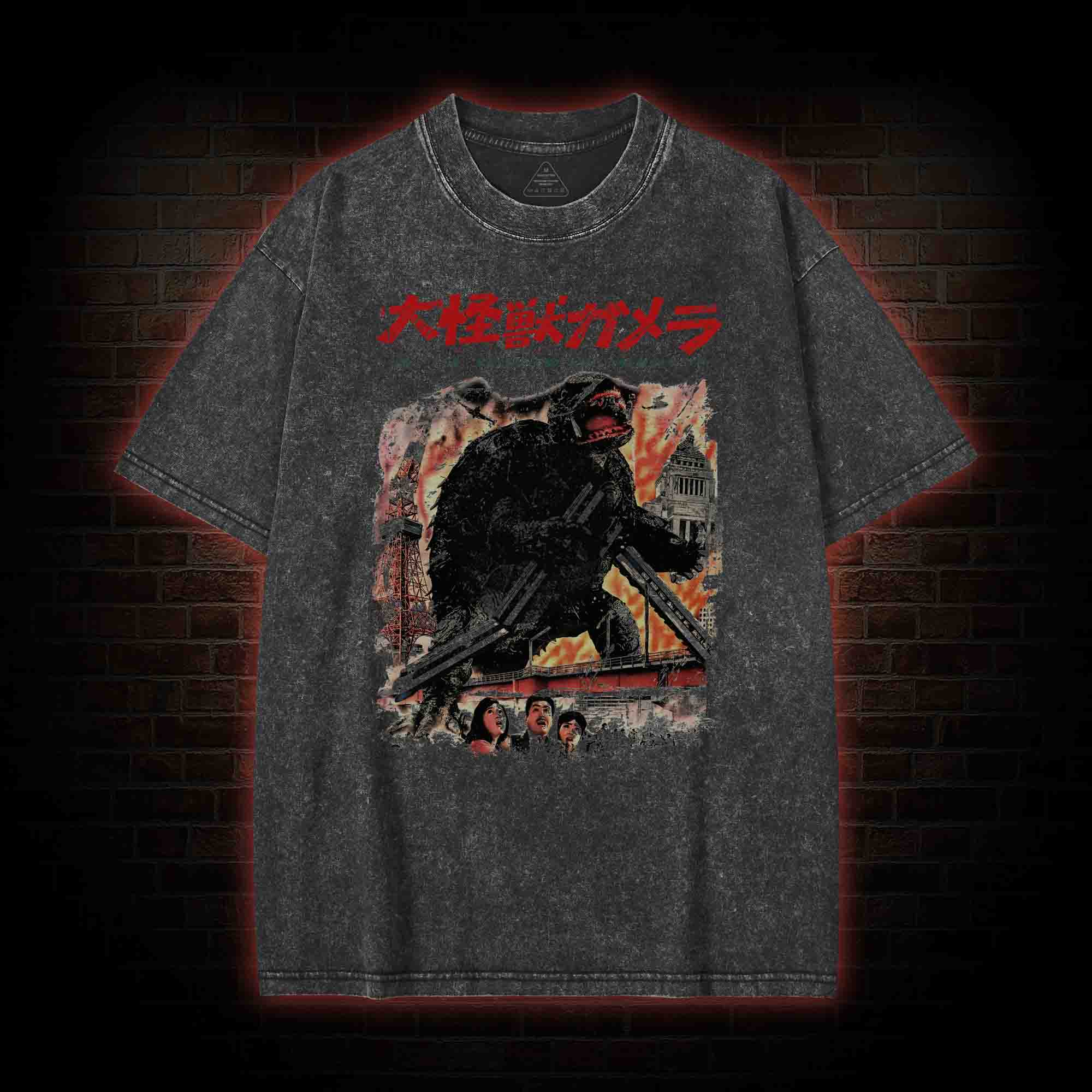 Giant Flying Turtle Washed T-shirt