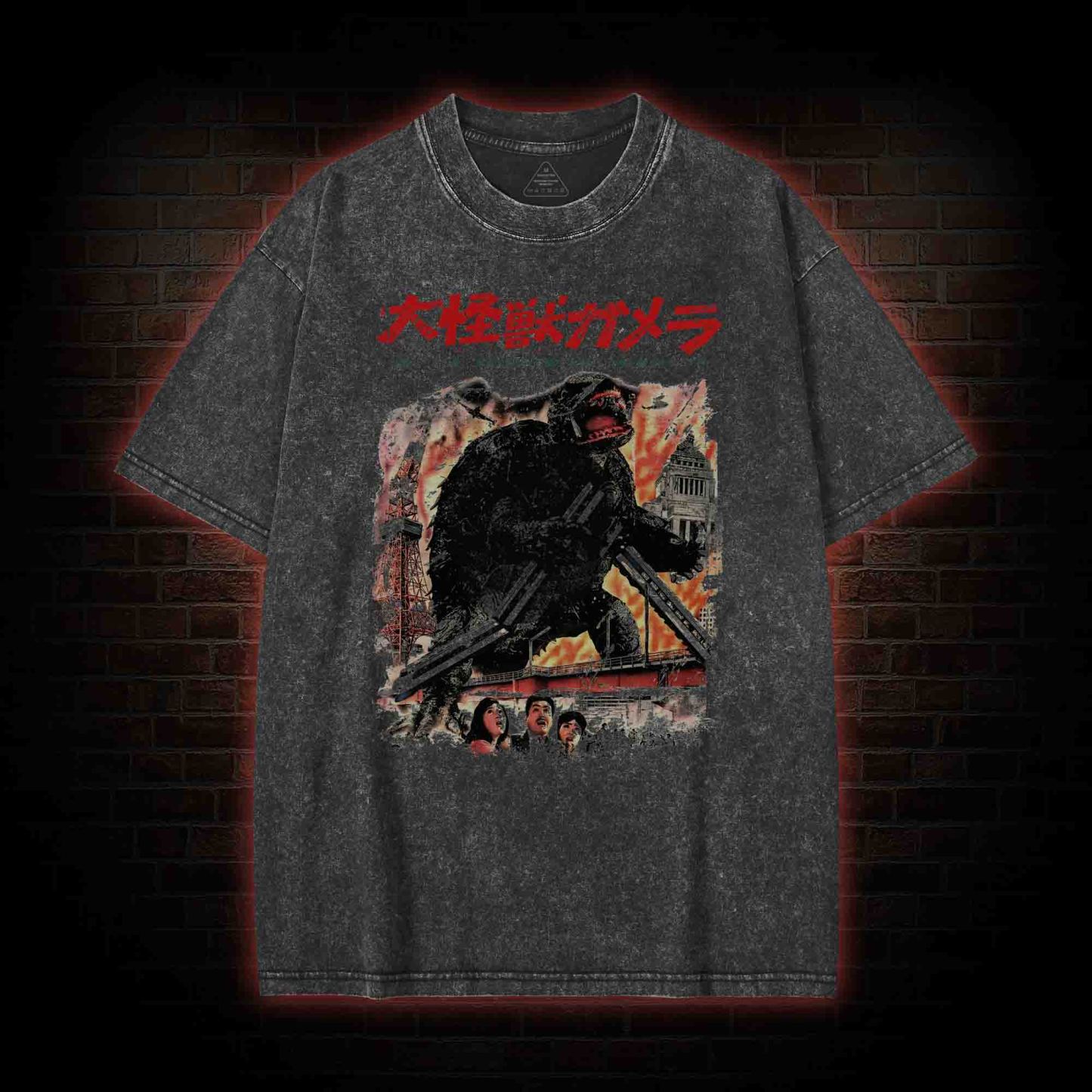 Giant Flying Turtle Washed T-shirt