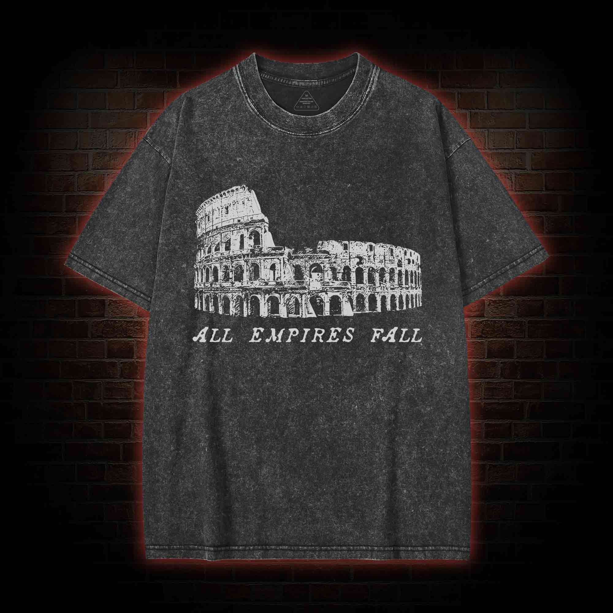 All Empires Fall Washed T-shirt