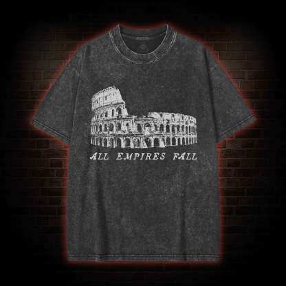 All Empires Fall Washed T-shirt