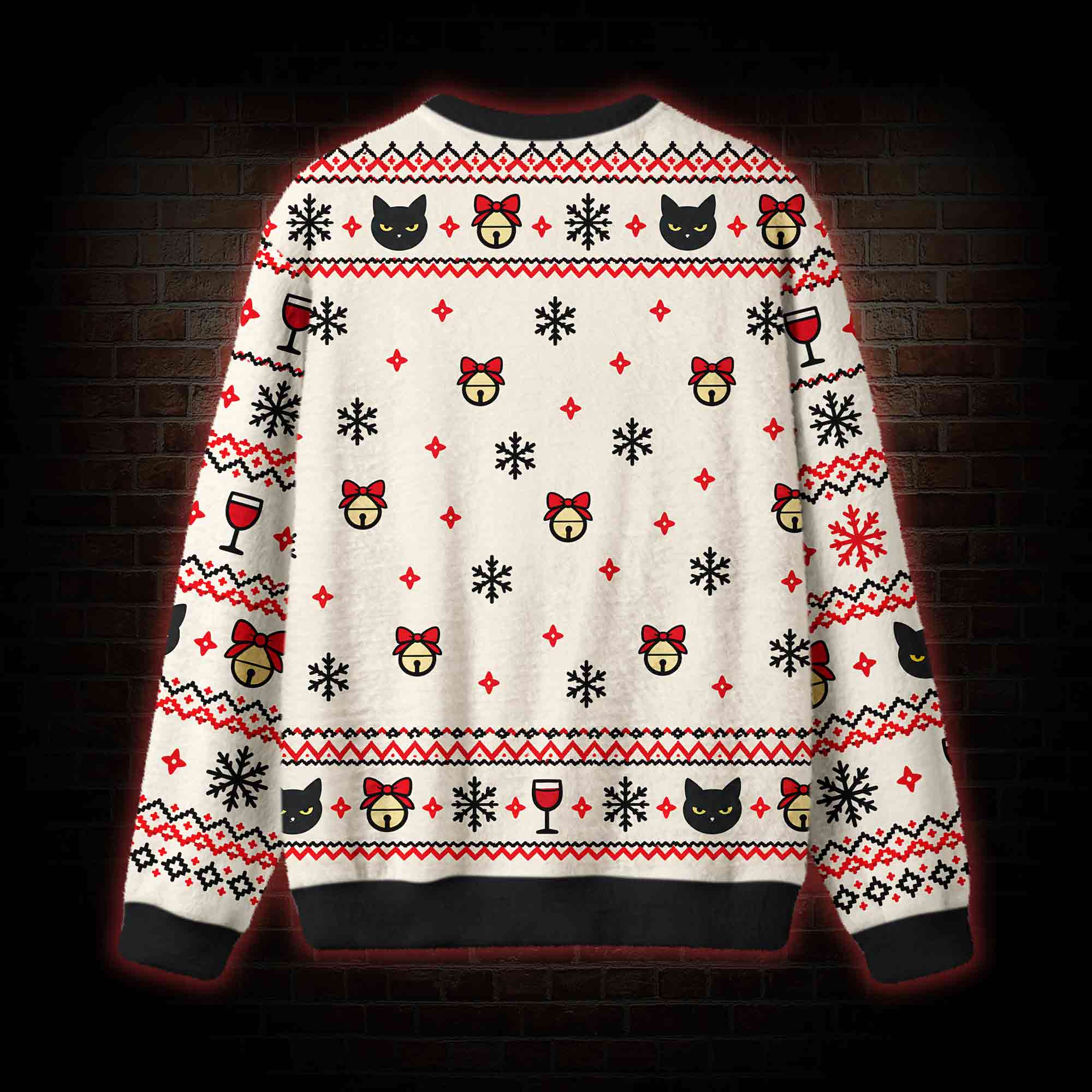 Tired of Jingle Cat Ugly Sweatshirts