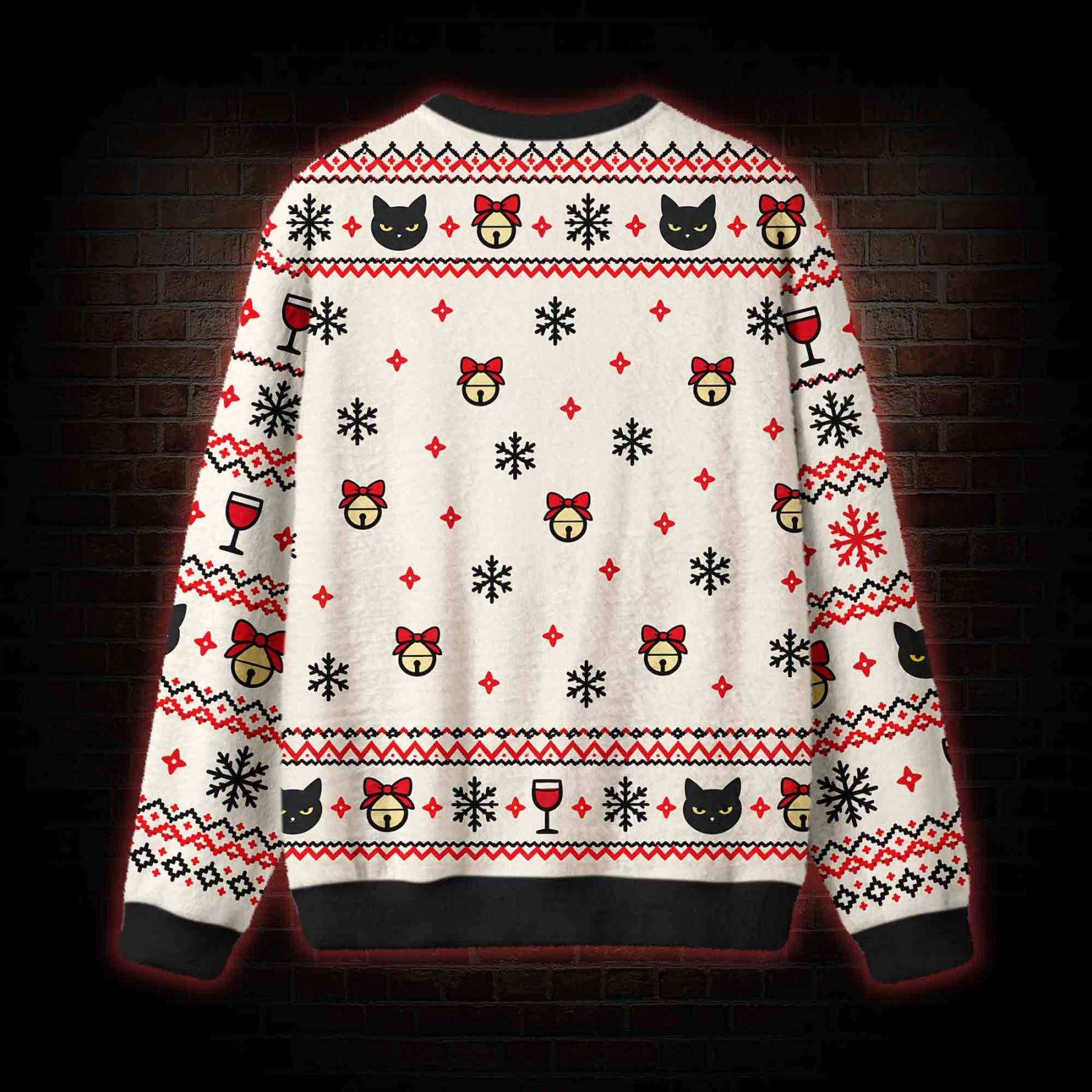 Tired of Jingle Cat Ugly Sweatshirts