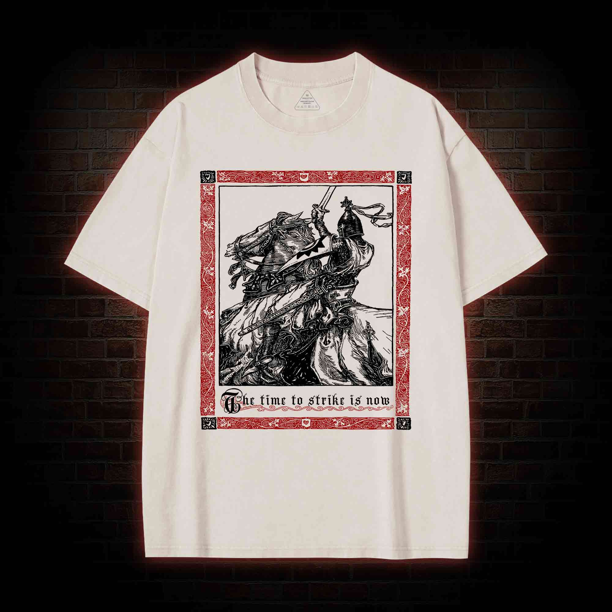 Medieval Knight Washed T-shirt