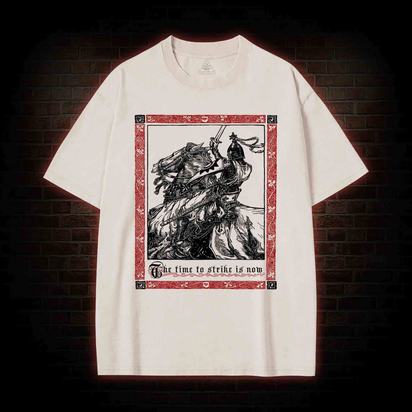Medieval Knight Washed T-shirt