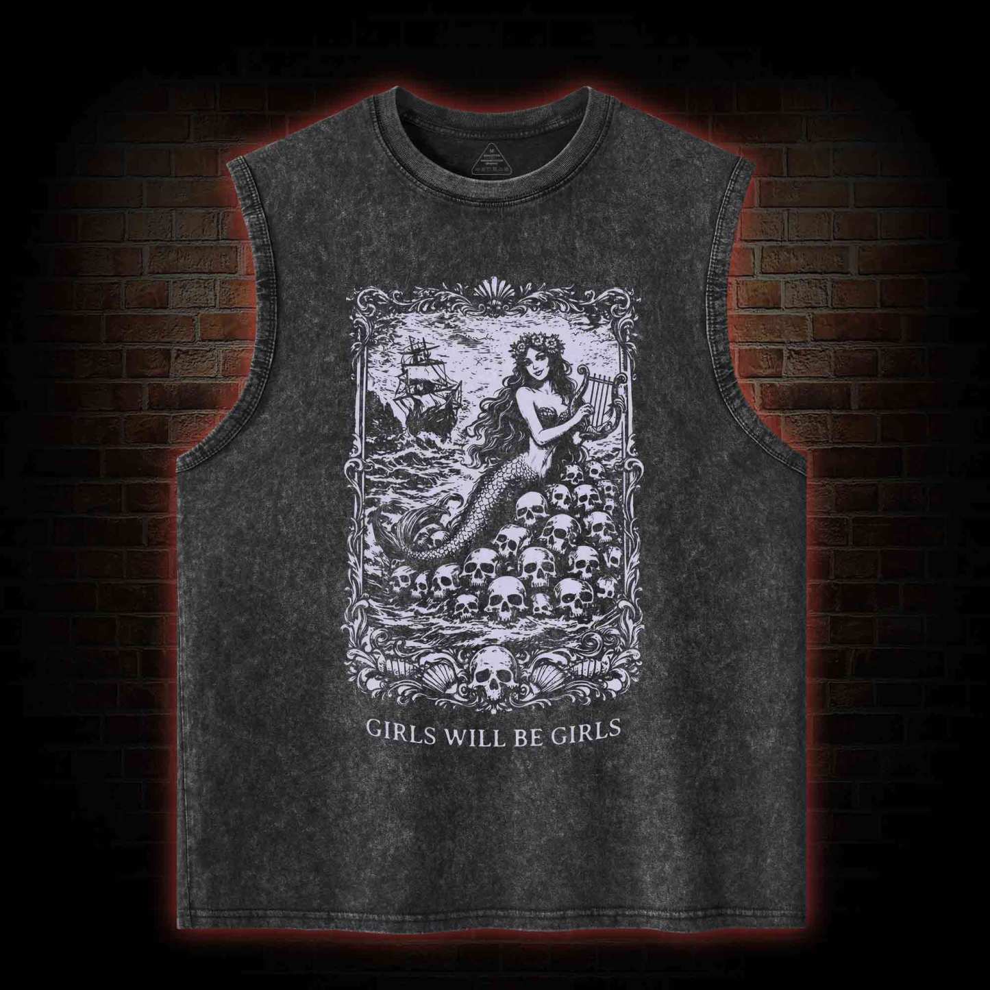 Girls will be Girls Greek mythology Washed Tank Top