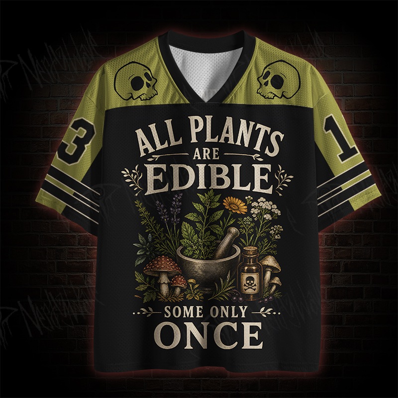 All Plants are Edibile Mesh Jersey
