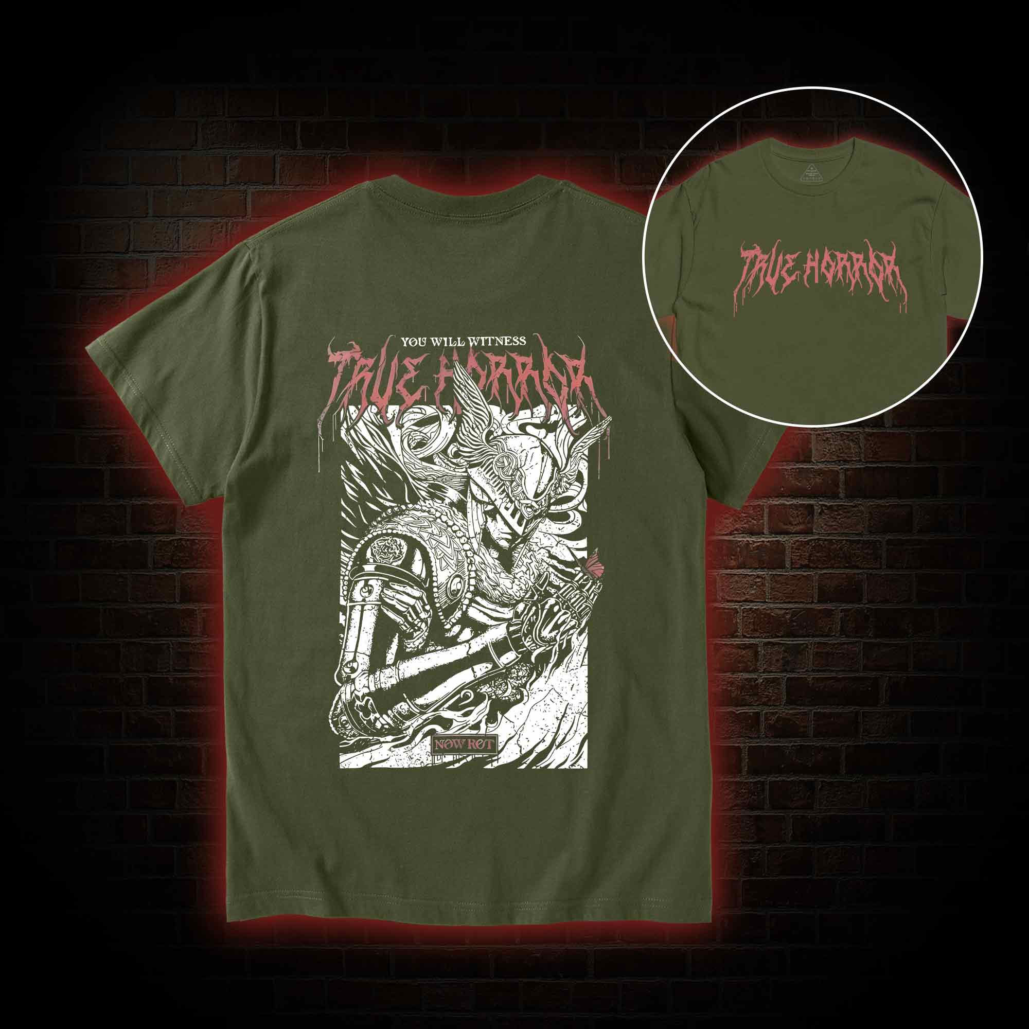 You Will Witness True Horror Back Print T-Shirt