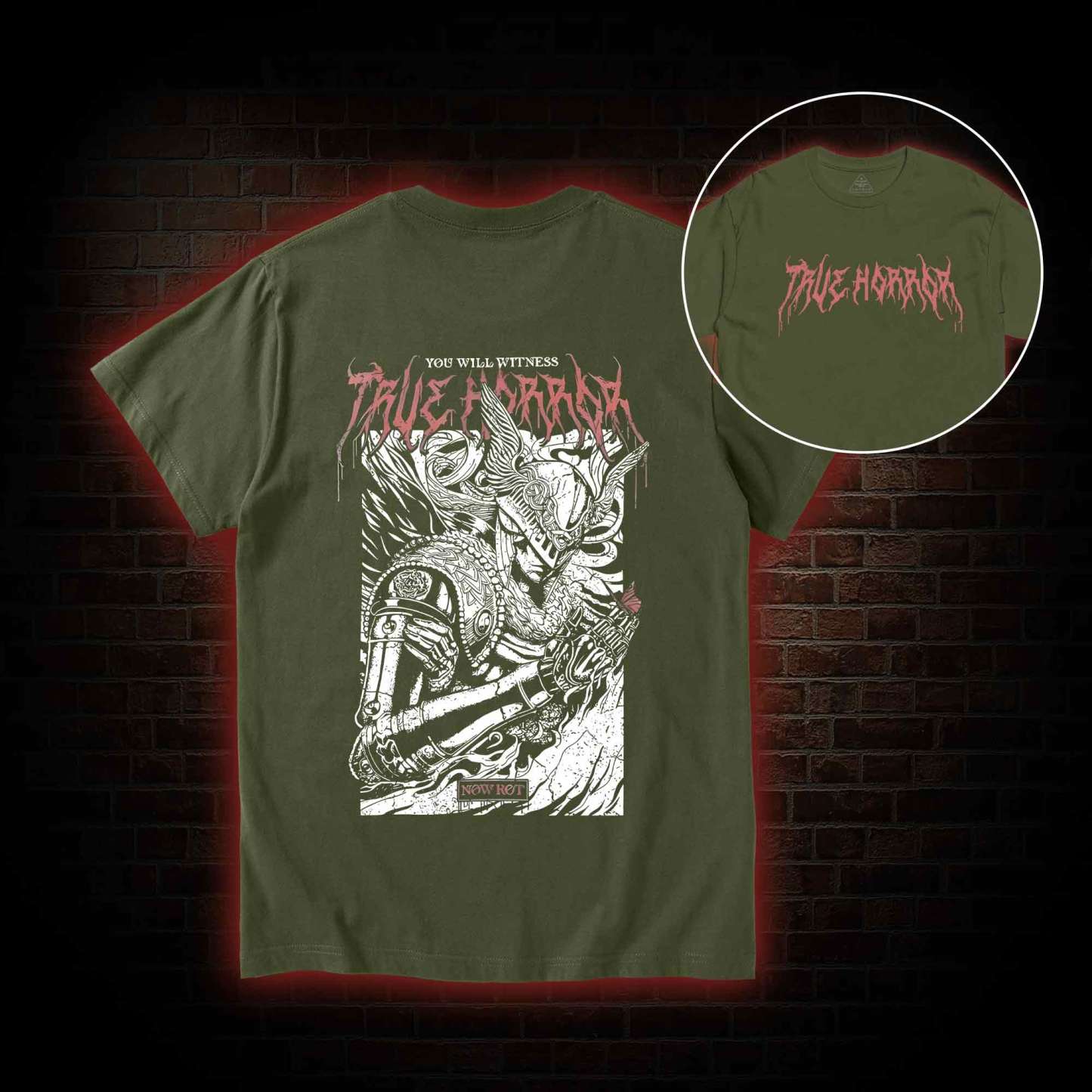 You Will Witness True Horror Back Print T-Shirt