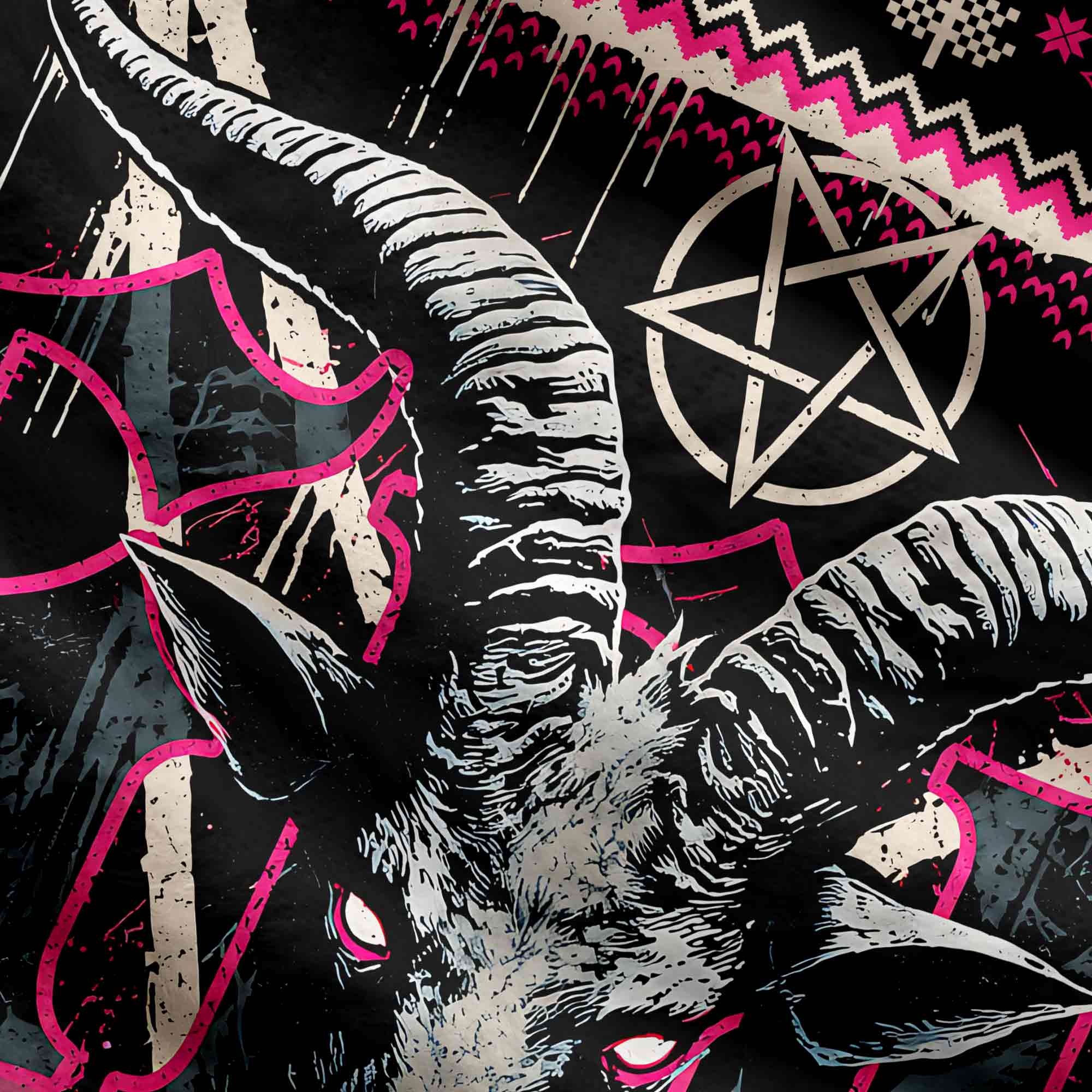 Baphomet Xmas Ugly Sweatshirts