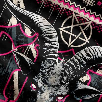 Baphomet Xmas Ugly Sweatshirts