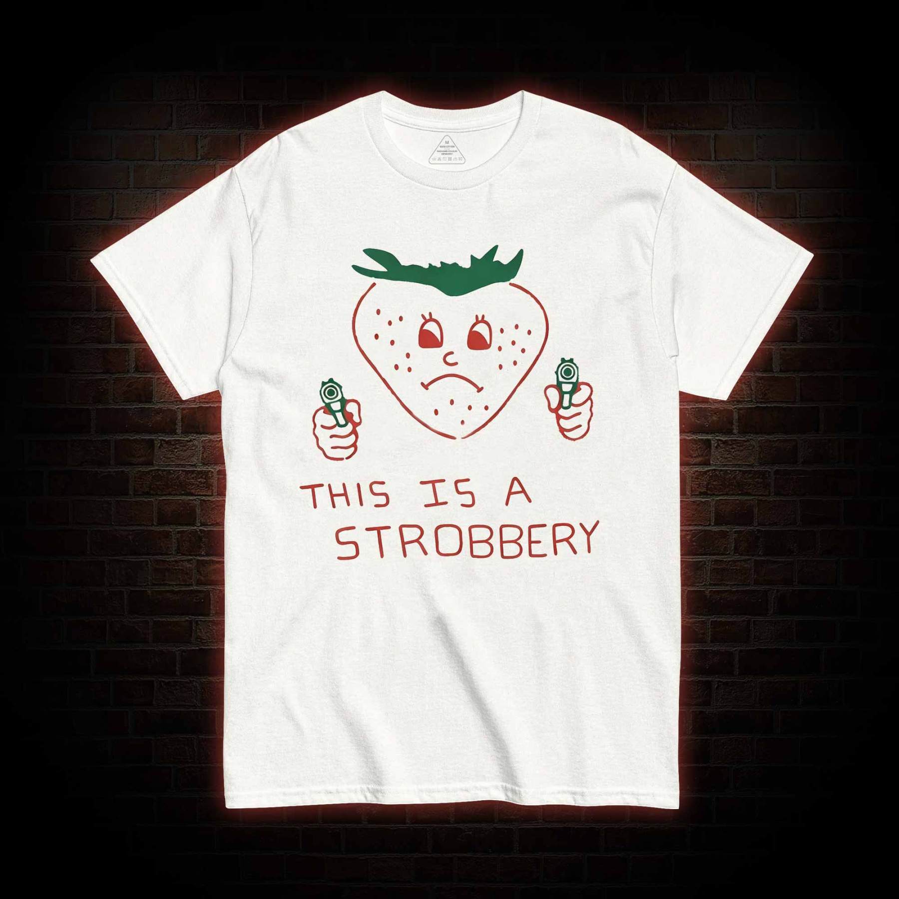 This is a Strobbery T-shirt
