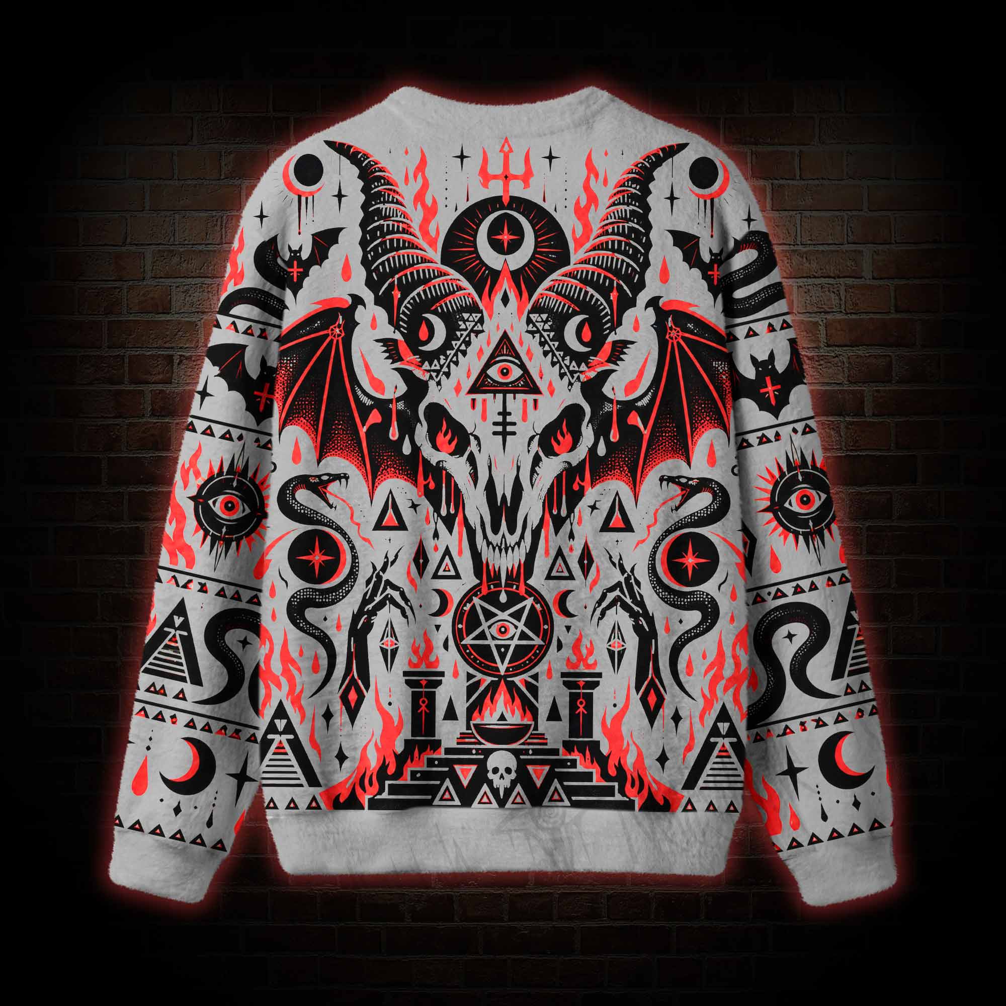Baphomet's Ritual Ugly Sweatshirts