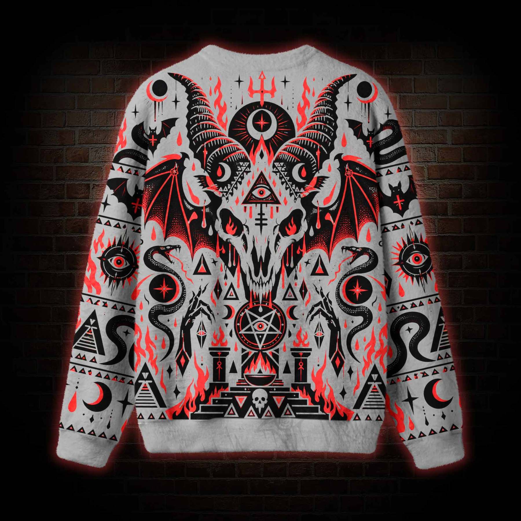 Baphomet's Ritual Ugly Sweatshirts