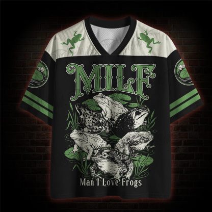 Man I Love Frogs MILF Mesh Jersey