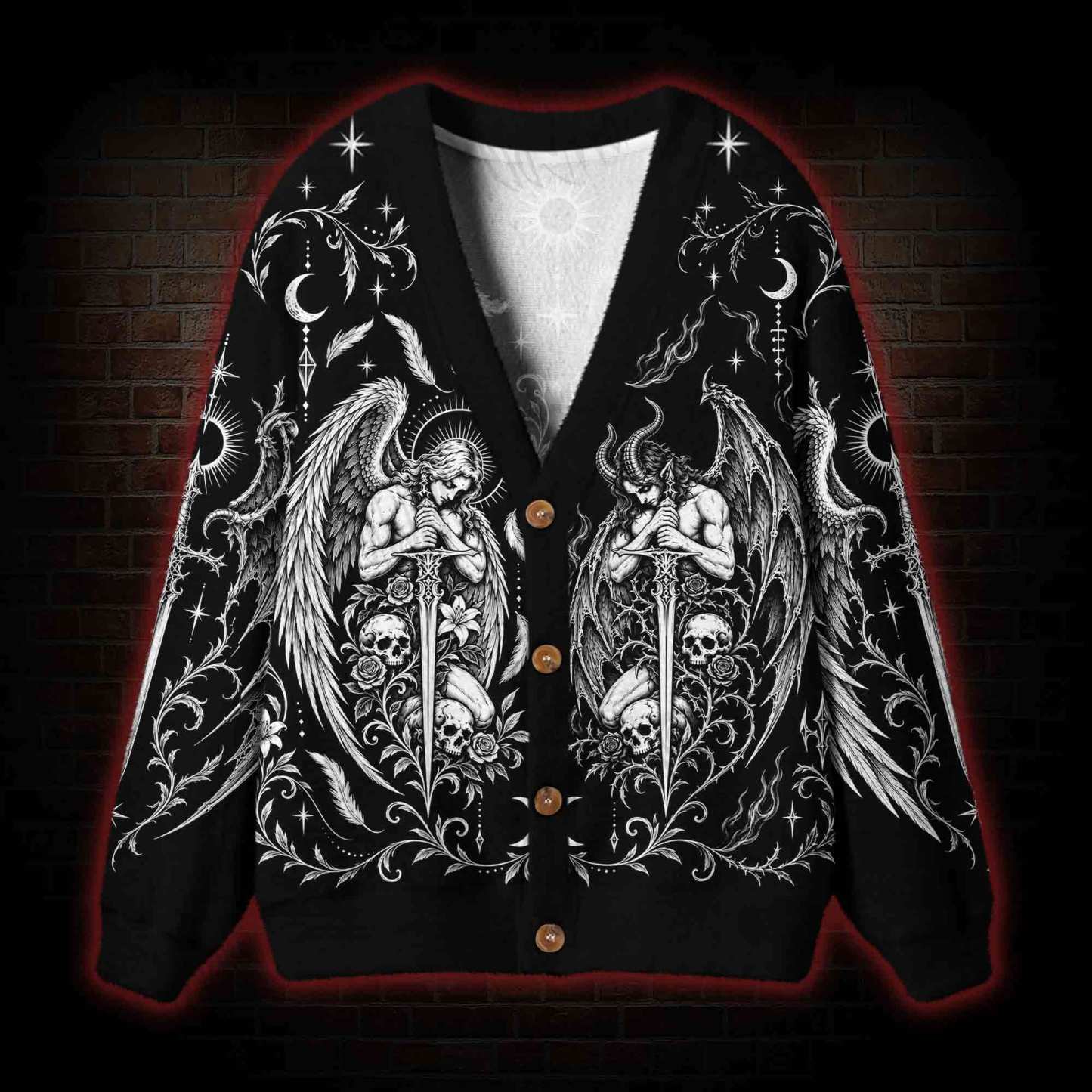 Vandal Saint Cardigan Sweater