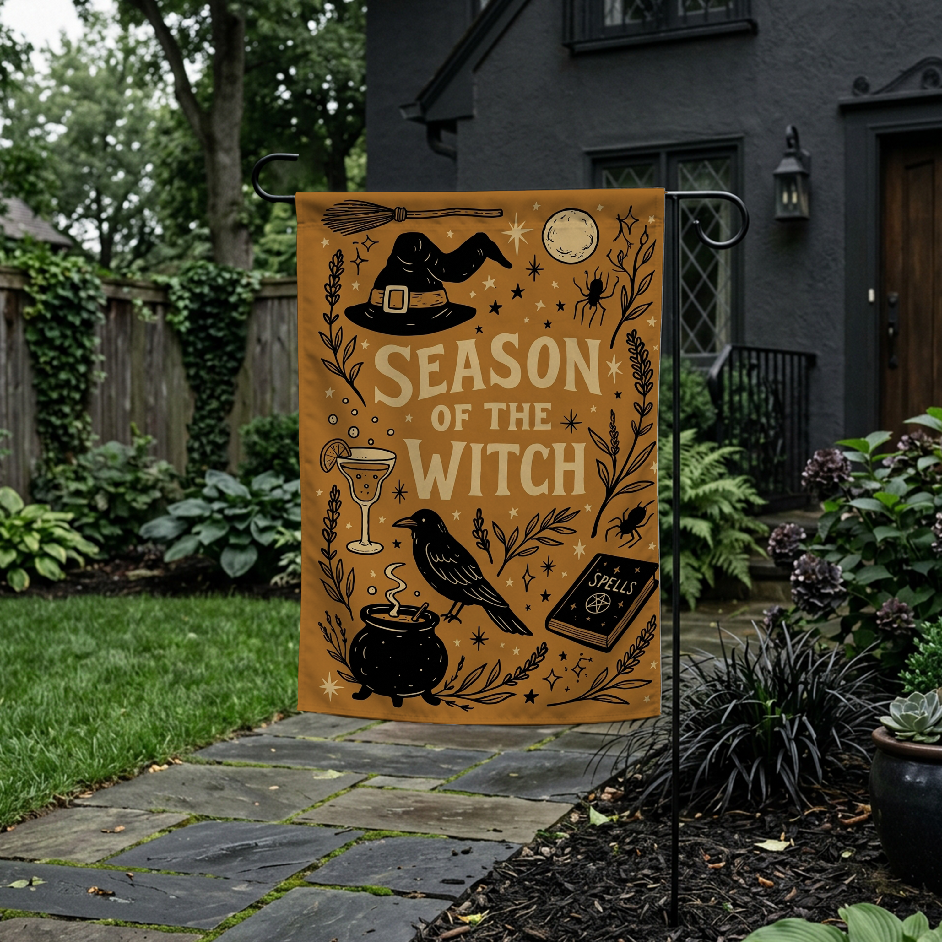 Season of the Witch Garden Flag