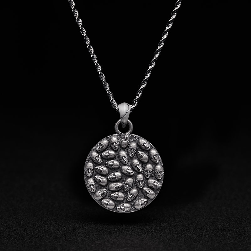 Circle of Souls Sculptural Necklace