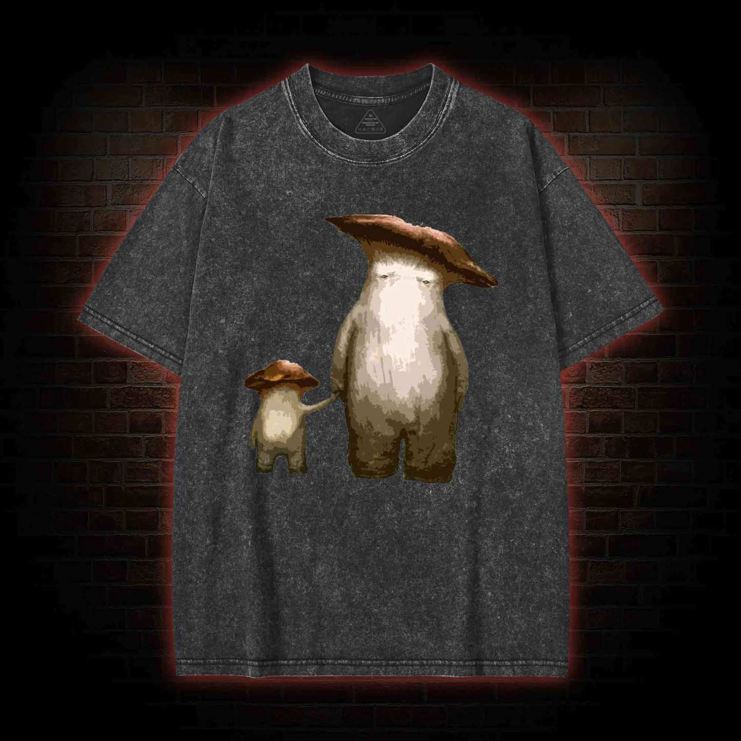 Mushroom People Washed T-shirt