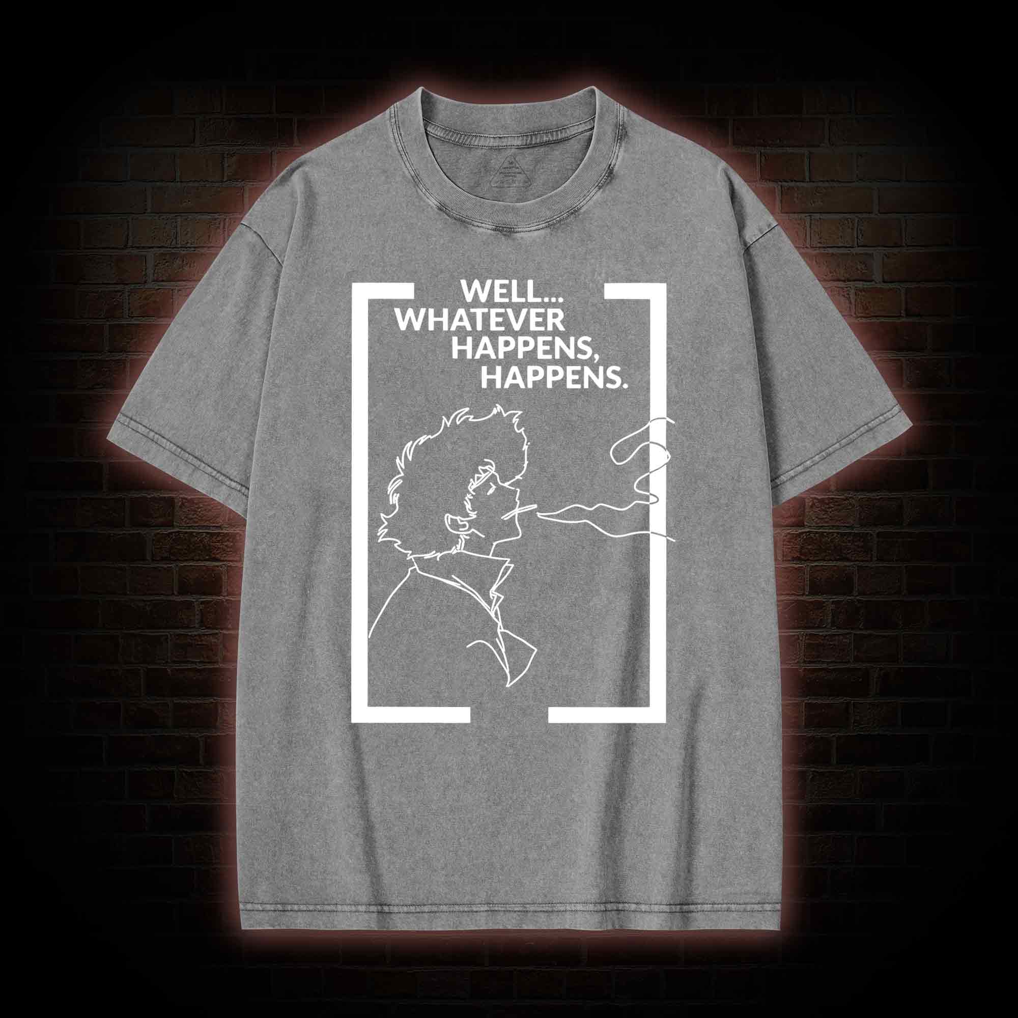 Whatever Happens Happens Washed T-shirt