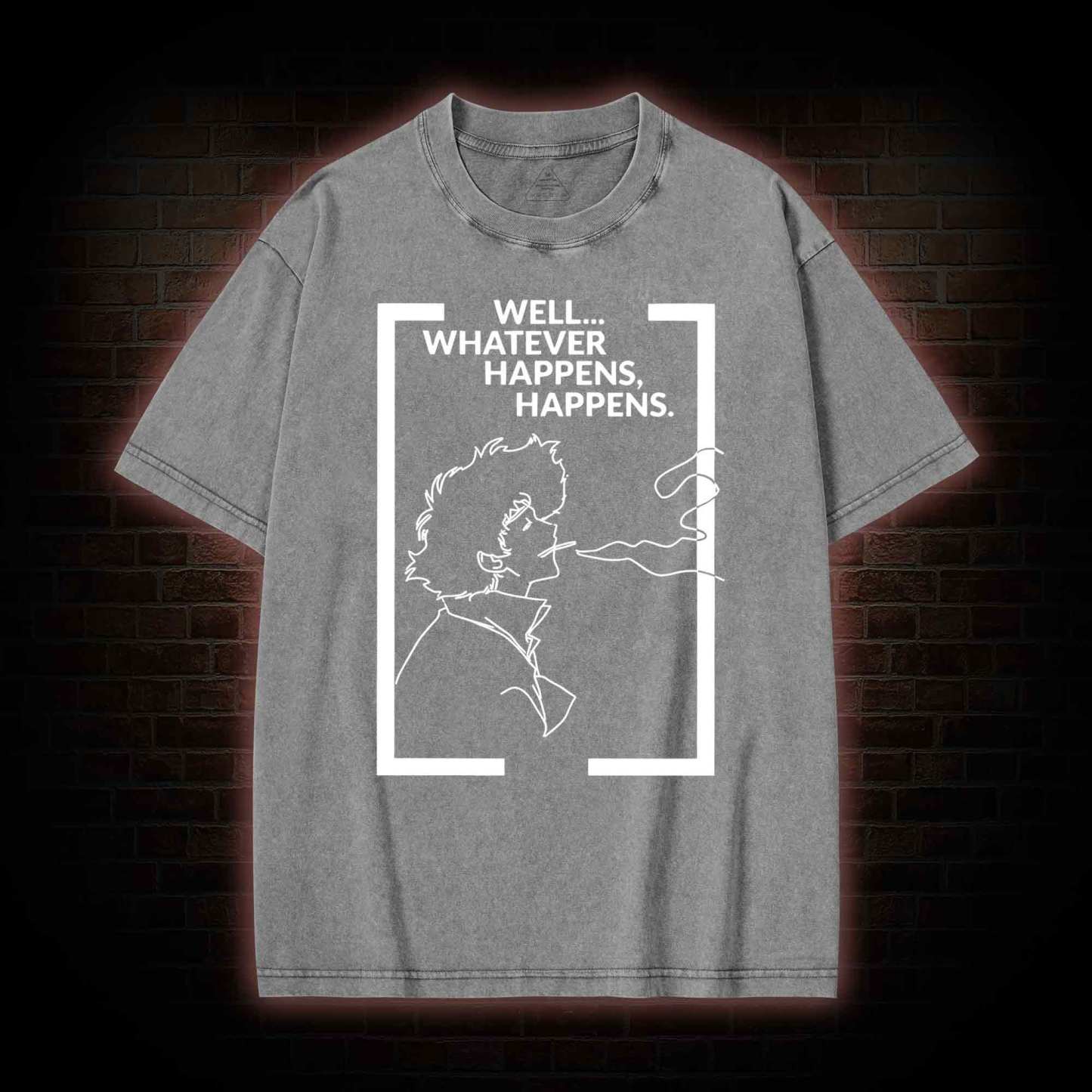 Whatever Happens Happens Washed T-shirt