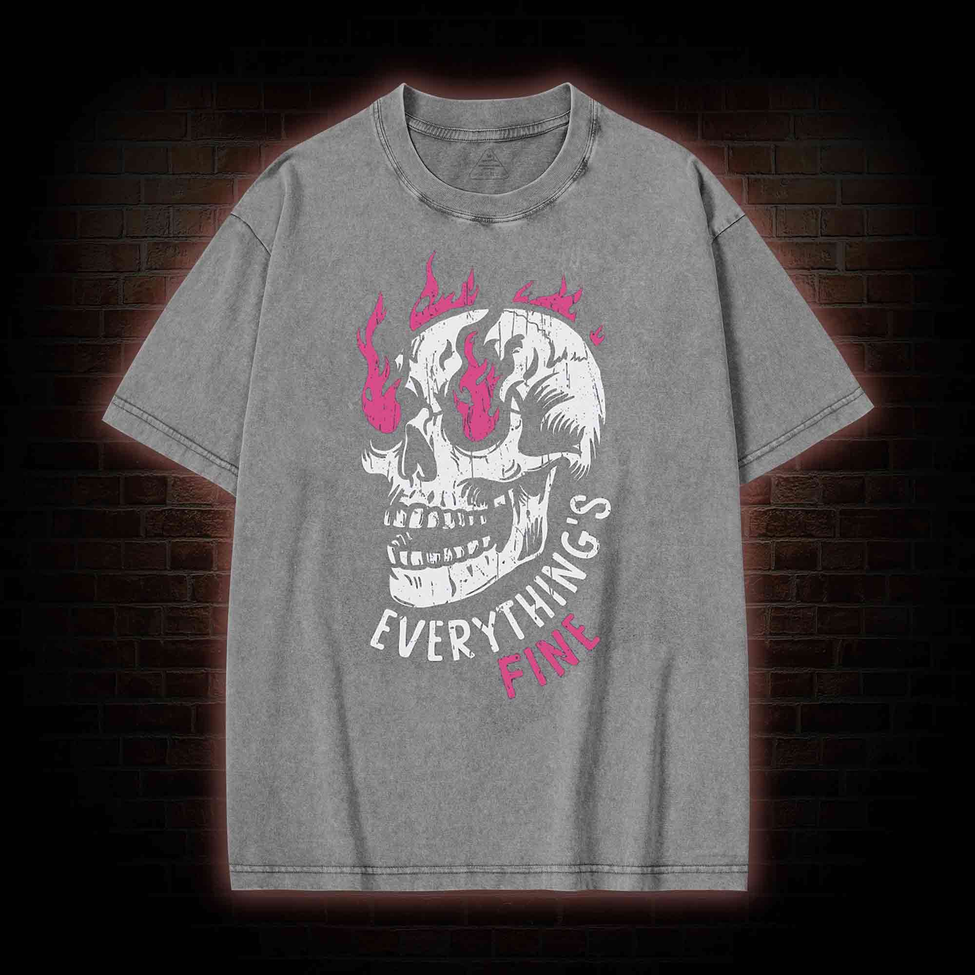 Everything is Fine Washed T-shirt