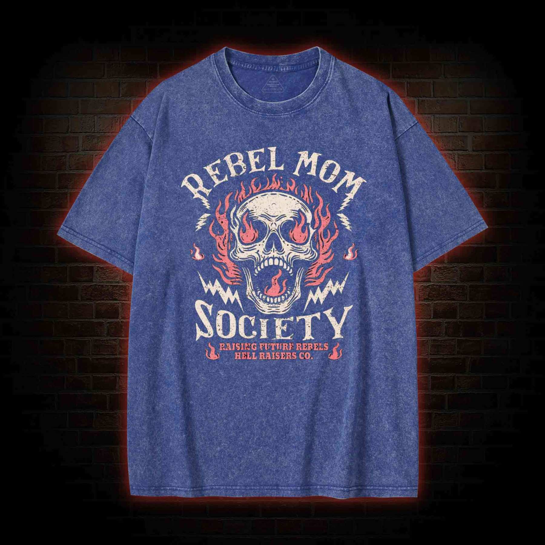 Rebel Mom Society Washed T-shirt