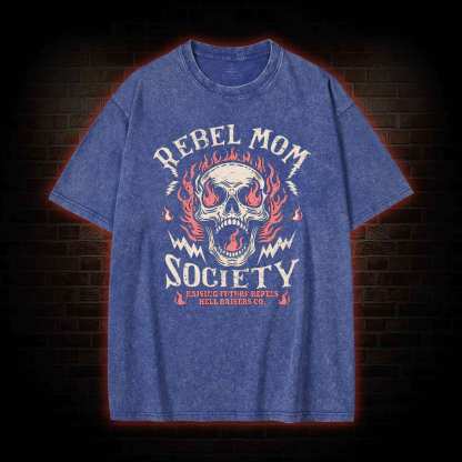 Rebel Mom Society Washed T-shirt