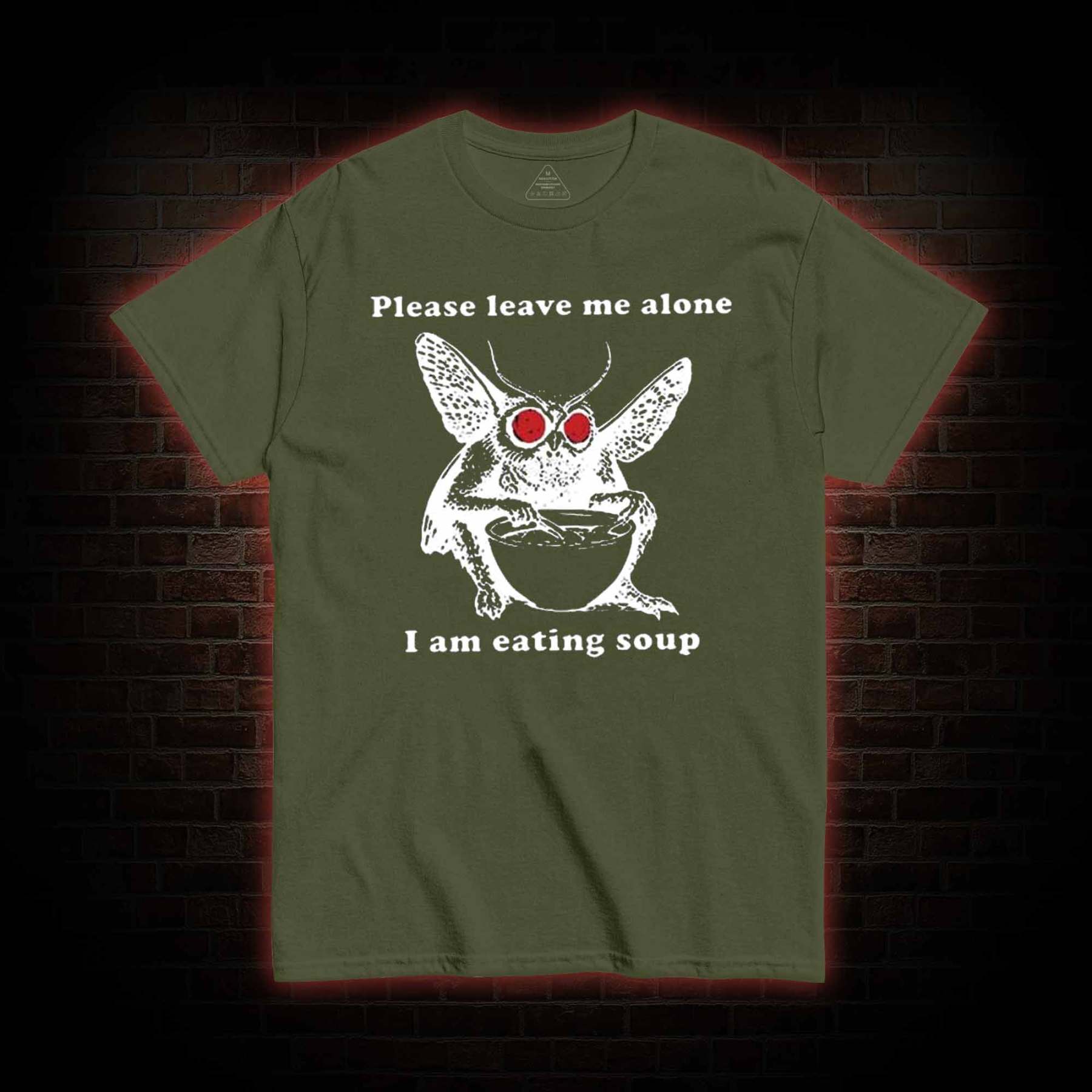 Mothman Eating Soup T-shirt 