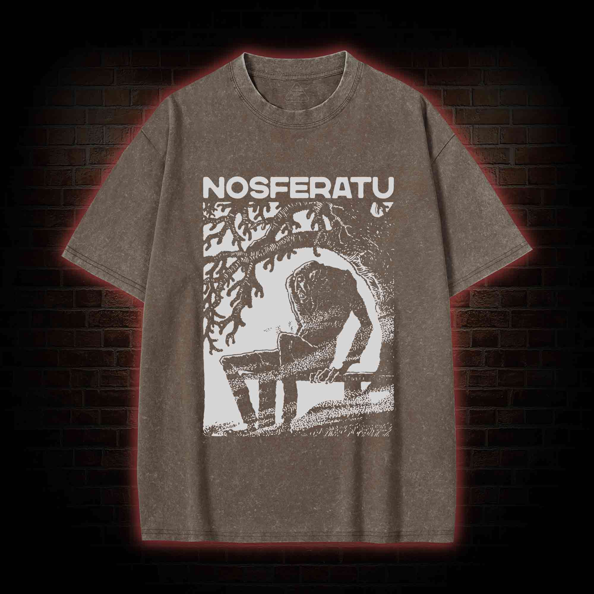 The Vampire Nosferatu Washed T-shirt